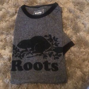Roots size XS ringed t-shirt.  Short sleeved